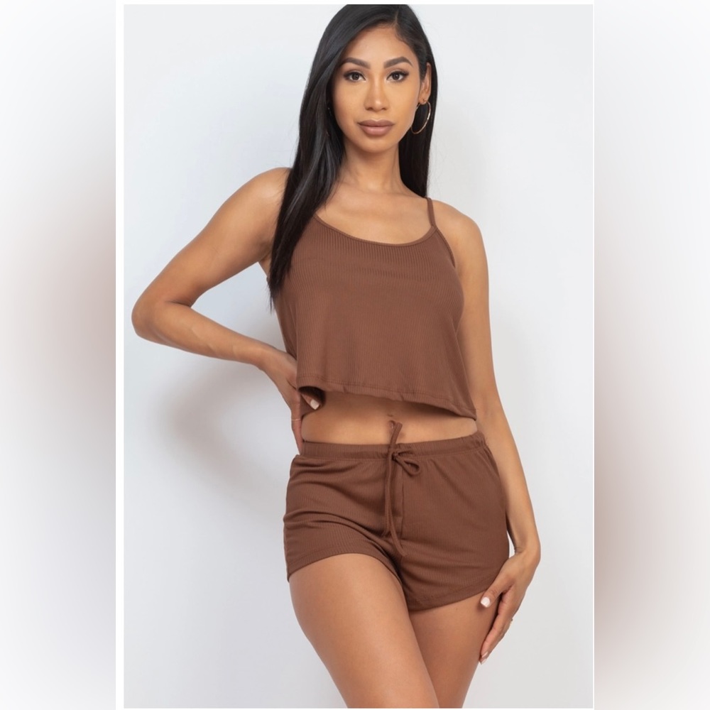 Top and shorts lounge set